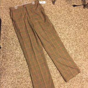 Women’s plaid high waisted pants